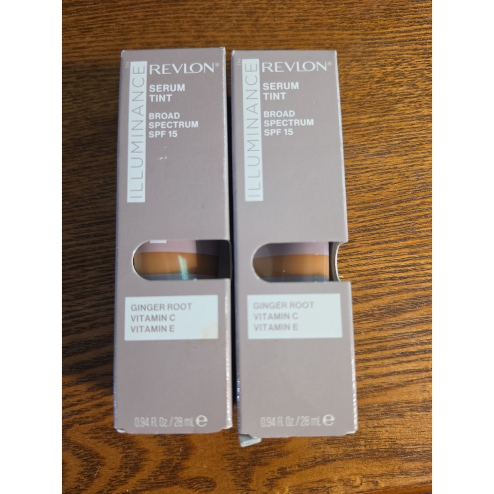 Lot Of 2 Revlon Illuminance Serum Tint In Shade 417 Warm Caramel SPF 15
